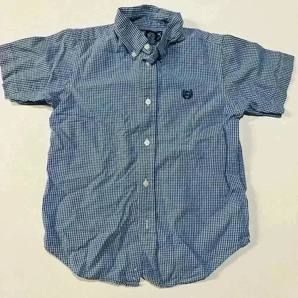 EUC Boys Chaps Short Sleeve Button Down, Size 5 - Picture 1 of 1